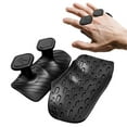thumbnail image 4 of Hyasfey 1 Pair Anti-Slip Silicone 2-Finger Workout Grips Men Women Palm Protection Weight Lifting Dumbbell Deadlift Pull-Up Grippers Gym Training Exercise Fingerless Gloves, 4 of 7