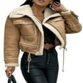 thumbnail image 1 of CNKOO Veste d'Hiver pour Femmes Manches Longues Zippée Patchwork Chaude, 1 of 5