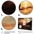 thumbnail image 3 of Designart "Beach Photo Sunset Charm X" Beach Floater Framed Wall Decor, 3 of 7