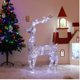 thumbnail image 4 of Ciervos de hierro navideños, conjunto familiar de ciervos navideños iluminados, decoración de patio al aire libre con luces LED, 4 of 4