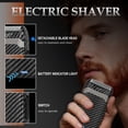 thumbnail image 7 of LQT Professional 5 in 1 Hair Clippers for Men, Zero Gap T-Blade Trimmer, Beard Trimmer, Electric Shaver, Nose Trimmer, Cordless Rechargeable Barber Kit with LED Display, USB Charging, Gift for men, 7 of 7