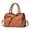 Brown, variant on LIJCC Women Office Elegant Large Capacity Tote Solid Color Sweet Vegan Leather Cute Bow Purse Handbag Top Handle Elegant Crossbody Satchel Purses Satchels