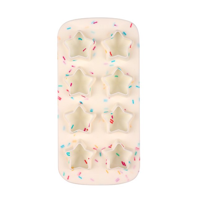 Moldes de cubitos de hielo de silicona Juego de moldes de silicona reutilizables en forma de estrella para bebidas de whisky y cócteles Hacer hielo divertido