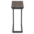 thumbnail image 4 of Simpli Home Skyler 18 inch Wide Solid Mango/Metal Industrial C Side Table in Walnut Brown/Black, Assembled, 4 of 8