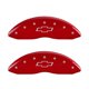 MGP Caliper Covers 14004SBOWRD 'Bowtie' Gravé Caliper Cover avec Rouge Finition de la Couche de Poudre et des Caractères Argentés, (Set) – image 2 sur 2