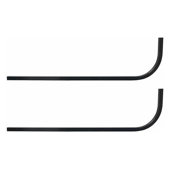 Huskey Undrilled Golf Cart Universal Rear Struts Roof Supports Candy Cane for Extended Roof- Steel