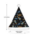 thumbnail image 3 of KLL Christmas Hats for Adults Plush Space Rocket Print Santa Hat Xmas Fluffy Santa Claus Hat for Women Men, 3 of 6
