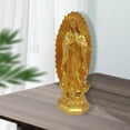 thumbnail image 5 of Catholic Mary Statue Figure Our Lady Figurine Religious for Home Hallway Entryway Decoration , gold, 5 of 7