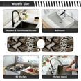 thumbnail image 6 of Coolnut Snakeskin Grain Sink Splash Guard for Faucet 2 Packs Faucet Absorbent Mats, Animal Skin Print Faucet Handle Drip Catcher Quickly Drying Mat for Kitchen Counter Bathroom RV, 14.9"x5.5", 6 of 7