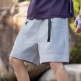 thumbnail image 1 of WILLBEST Pantalones Cortos Cargo para Hombre, Pantalones de Color Liso para Hombre, Pantalones Cortos Holgados Europeos y Ropa Interior, Pantalones Cortos Casuales para El Hogar., 1 of 4