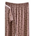 thumbnail image 4 of Bovxnpu Women's Pajamas Set Cotton Loose Floral Short Sleeve Capris Pants Pajamas Set, 4 of 5