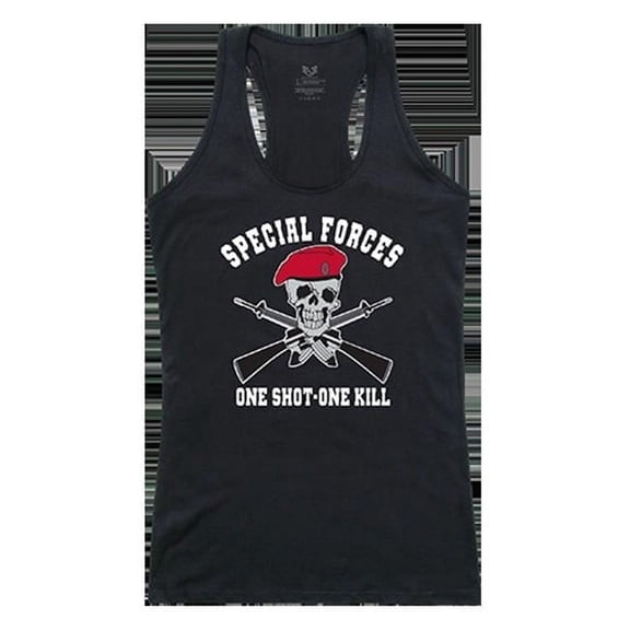 One Shot Graphic Tank Top, Black - Large