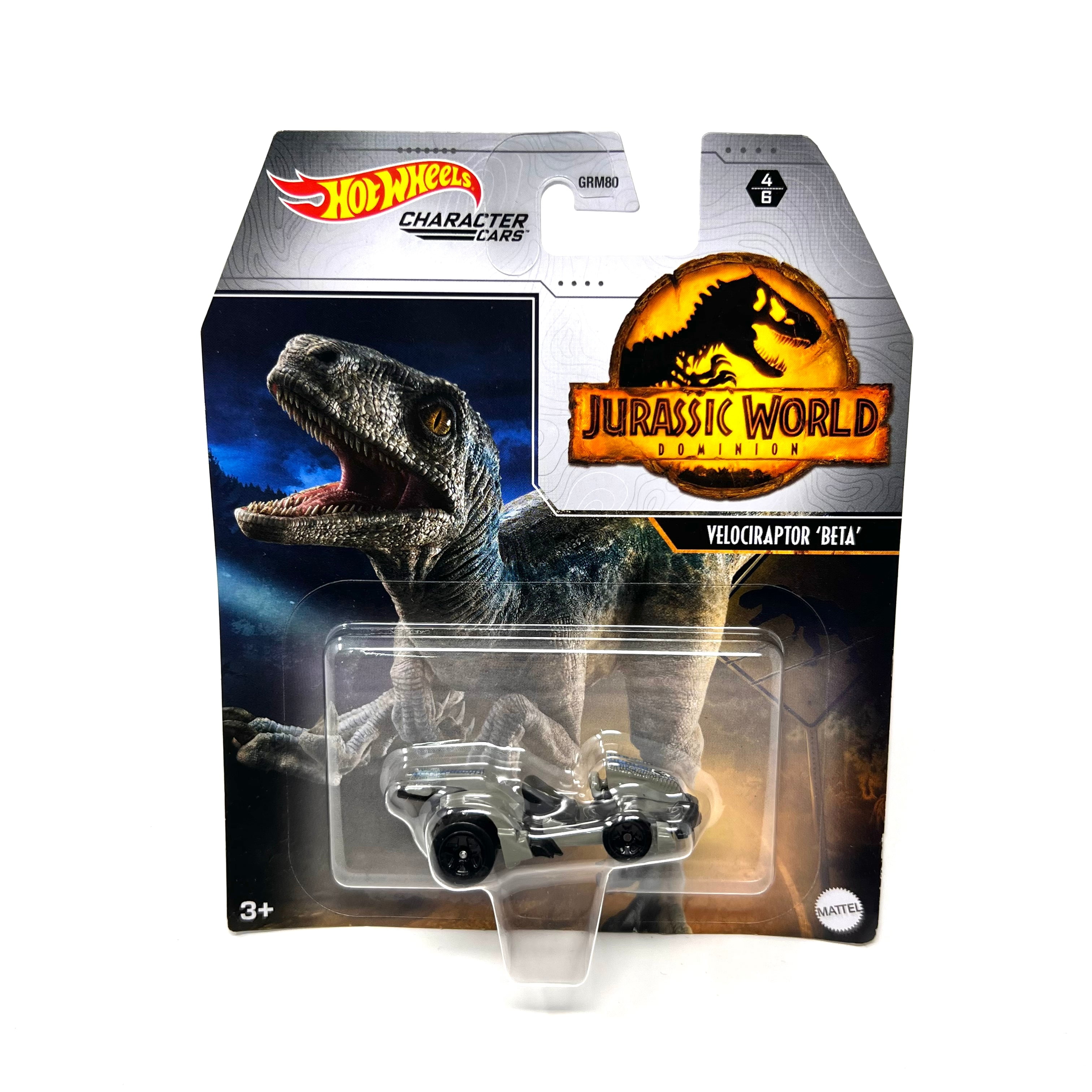 Hot Wheels Character Cars Jurassic World Dominion Velociraptor Beta