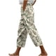 thumbnail image 1 of Pantalones Casuales de las Mujeres Casual Suelto Harlan Pantalones con Cordón Color Sólido Encaje Hasta Bolsillos, Poliéster Cortado de Moda, 1 of 7