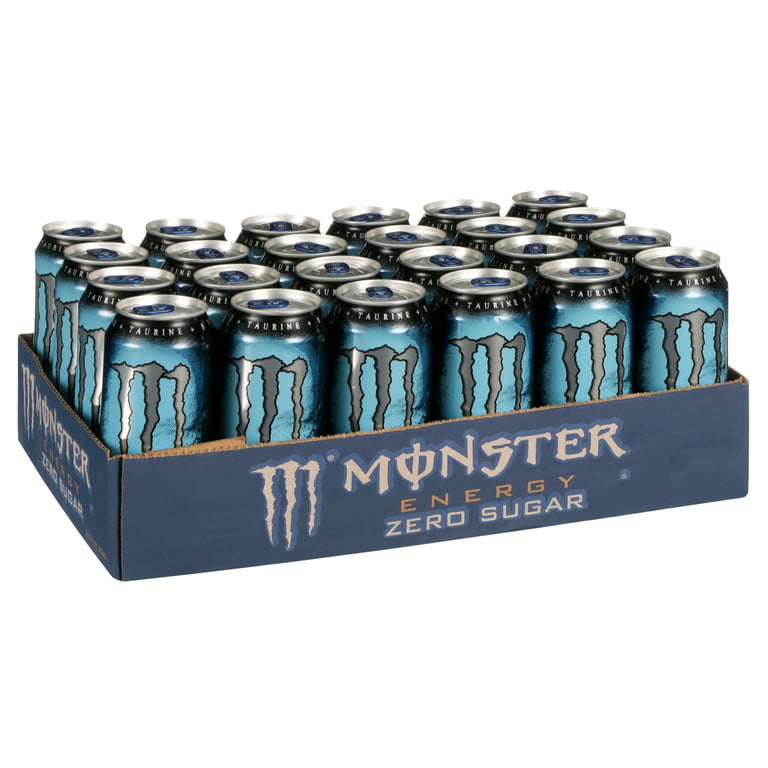 24 Cans) Monster Energy Zero Sugar, Sugar Free Energy Drink, 16 fl oz 