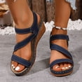 thumbnail image 6 of Women Wedge Sandals High Heel Platform Ankle Strap Dressy Comfortable Adjustable Elegant Slippers Summer Beach Wedding Shoes, 6 of 8
