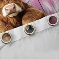 thumbnail image 4 of Castle Fairy Teens Boys Girls Brown Highland Cow Curtains Pack of 2 (42x84 Each),Rustic Farmhouse Animal Curtains Blackout,Floral Flowers Vintage Aesthetic Bedroom Curtains,Super Cozy Room Decor, 4 of 6
