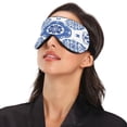 thumbnail image 3 of IAUYY Sleep Mask, Super Soft Eye Masks with Adjustable Strap, Lightweight Comfortable Blindfold,Perfect Blocks Light for Men Women Features Intricate Geometric Designs, 3 of 7