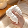 thumbnail image 3 of Quilt Squishy Toy, White Blanket Stress Ball with Quilted Pattern, Flour Filled Soft Dough, Slow Rising Fidget Toy, Stress Relief Sensory Toy for Kids Adults, Bedroom Desk Gift, 3 of 4