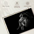 thumbnail image 6 of Elephant Stock Soulful Lion Head Wall Art - Horizontal Canvas Wall Art - Living Room Wall Decor - Animal Canvas - Black And Gray Decor - 12" x 8", 6 of 8