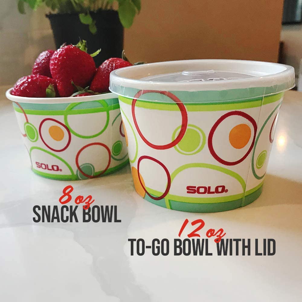 Solo Paper Bowls, Snack, 8 Ounce