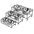 thumbnail image 4 of VIVIKO Bone Style Pet Feeder for Dog Cat, Stainless Steel Food (Large), 4 of 4
