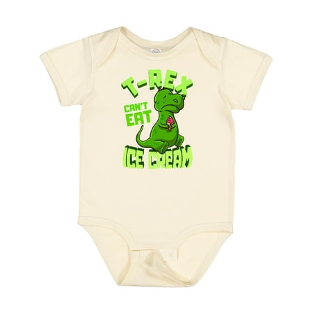 

Inktastic Dinosaur Ice Cream Funny Gift Baby Boy or Baby Girl Bodysuit