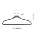 thumbnail image 7 of VECELO 30 Pack Velvet Clothes Hangers with 360 Rotating Hook, Slim Space Saving Suit Hangers, Gray, 7 of 7