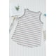 thumbnail image 2 of ABPHQTO Camiseta sin mangas acanalada con cuello henley a rayas para mujer, 2 of 5