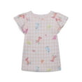 thumbnail image 3 of 365 Kids by Garanimals Girls Flutter Sleeve Tee, 2-Pack, Sizes 4-10, 3 of 3