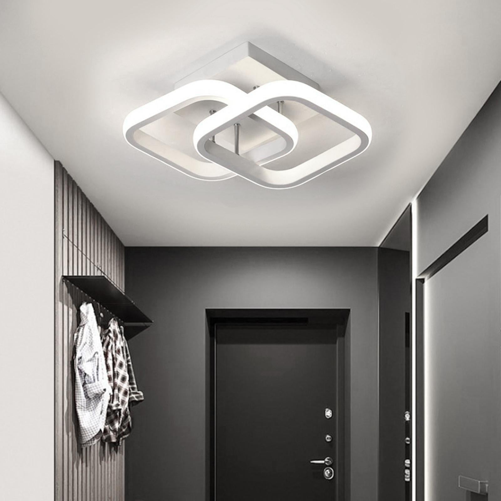 Modern LED Ceiling Lamp Lighting Fixture Light Laundry Bathroom Bedroom Porch Living Room Apartment Decor - White Three Color