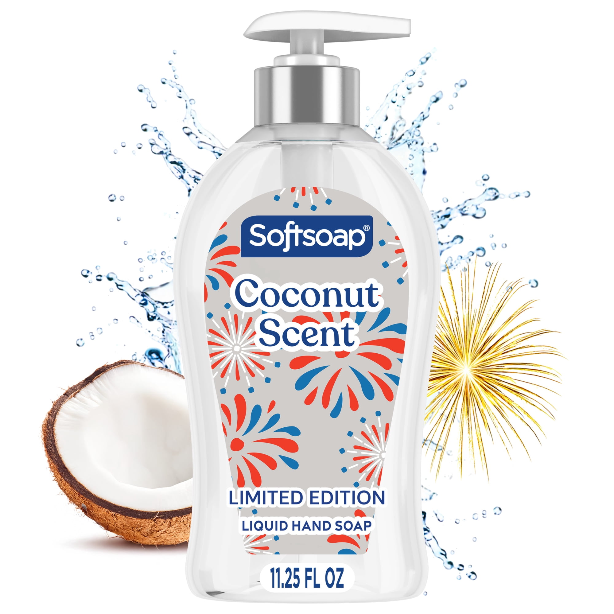 Softsoap Limited Edition Liquid Hand Soap, Coconut Scent, 11.25 fl oz Pump Bottle