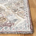 thumbnail image 3 of SAFAVIEH Micro-Loop Hudson Medallion Area Rug, Grey/Ivory, 4' x 6', 3 of 7