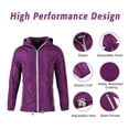 thumbnail image 3 of Beautiful Giant Polyester Women Lightweight Windbreaker Outdoor Hiking Long Sleeve Hooded Jacket, 3 of 5