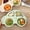Green, variant on Xecvkr Baby Toddler Divided Plates Non Slip Suction Base Dinner Tray with Compartments for Kids Mealtime Feeding