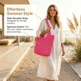 thumbnail image 3 of Under $15 Clearance Beach Bags,Woven Straw Tote Bags，Large Beach Bag, Weaving Swim Shopping Travel Bag Waterproof, 3 of 7