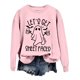 thumbnail image 1 of Sudadera de Halloween para mujer con estampado divertido de fantasmas Let's Get Sheet Faced Casual Jersey de manga larga, 1 of 4