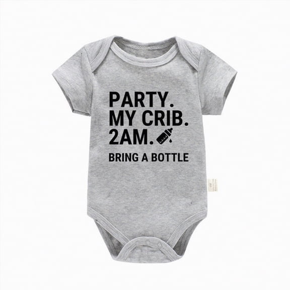Splozh Toddler Romper Newborn Baby Girl Summer Clothes Short Sleeve Bubble Romper Jumpsuit Infant Outfit 0-3 Months,Grey