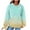 B02 Light Blue, variant on 2025 Fall Crewneck Hoodies for Womens Fashion Printed Pullover Sweatshirts Drawstring Raglan Hooded Sweaters Winter Long Sleeve Waffle Jacket Outwears Tops with Pocket