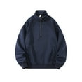 thumbnail image 3 of Ceisia Men's Oversize Stand-Collar Half-Zip Color-Blocked Pullover (Multi-Style) Gift, 3 of 4