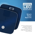 thumbnail image 3 of Nautica App Compatible LED Body Composition Scale with Bluetooth , Navy Blue , 396 lb Capacity, 3 of 11