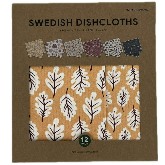 Swedish Dishcloths Reusable Assortment (12 Pack)