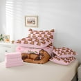 thumbnail image 6 of Manfei Kawaii Capybara Bedding Comforter Set 7pcs for Preppy Child,Cartoon Animal Queen Bedding Sets Super Cozy,Spring Garden Flowers Queen Sheet Sets,Lightweight Room Decor,Reversible, 6 of 8