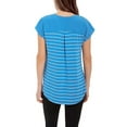 thumbnail image 2 of Adrienne Vittadini Ladies' Short Sleeve Top, Blue, 2 of 2