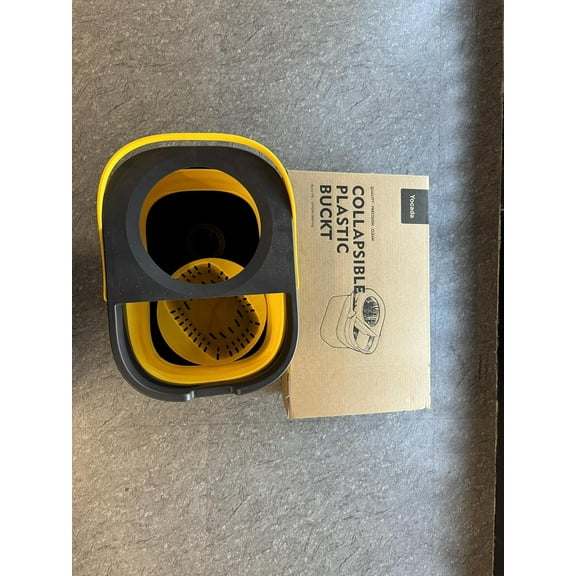 Commercial Mop Bucket with Wringer - Durable & Collapsible Cleaning Bucket for Cotton Mops ()