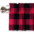 thumbnail image 6 of Cabin Rustic Curtains Valance for Living Room Bedroom Kitchen Bathroom,Western Country Vintage Farmhouse Bear Rod Pocket Window Treatments,1 Panel,54" x 18", 6 of 6