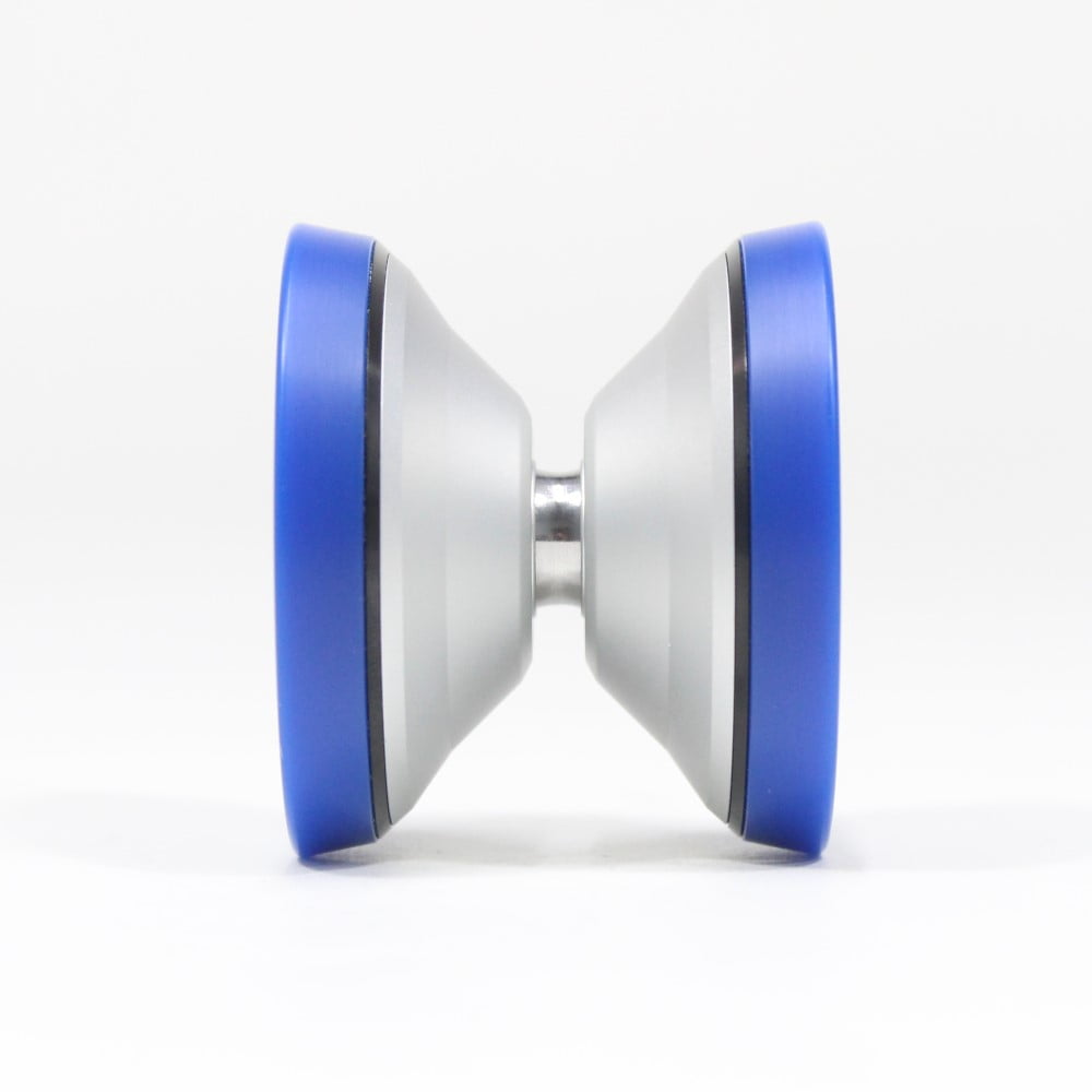Ace Yo A10 Yo-Yo - 10th Anniversary - Tri-Material YoYo (Silver with Blue Ring)