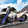 thumbnail image 3 of EDTara Universal Aluminum Motorcycle Hitch Rack, 500 Lbs Heavy-Duty Carrier With Extended Platform and Built-In Tie-Downs, 3 of 8