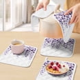 thumbnail image 5 of Purple Eucalyptus Leaves Pot Holders for Kitchen Heatproof Potholder, 3 Pack Watercolor Floral Leaf Plants Hot Pads Multipurpose Oven Pads Cloth Potholders Trivet for Cooking Baking, 5 of 8