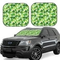 thumbnail image 1 of Vsdgher Happy St. Patrick's Day Print Car Windshield Sun Shade, Reflective Sunshade Window Sunshade Sun Visor Protector Fit for Cars,Trucks,SUVs-Medium, 1 of 6